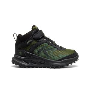 Little Kids' Zionic Waterproof Hiker  |  Black/Bronze Green